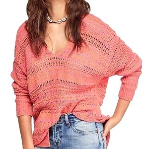 FREE PEOPLE Hot Tropics Open Knit Sweater NWT
